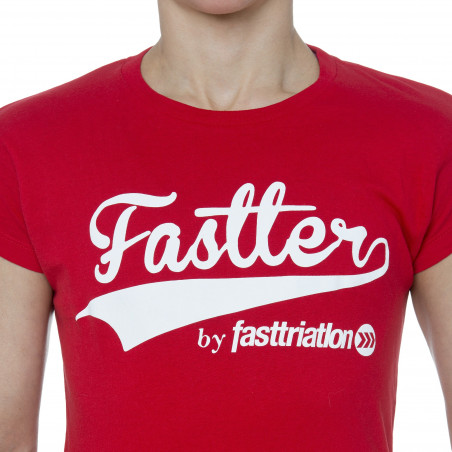 CAMISETA ROJA FASTTER MUJER