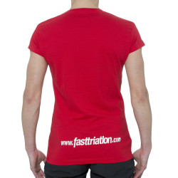 CAMISETA ROJA FASTTER MUJER